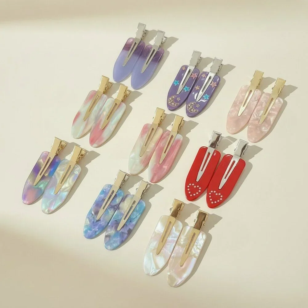 10PCS Hair Clip Bundle Random Mix Y2K Cute Snap Clips Aesthetic Hair Accessories
